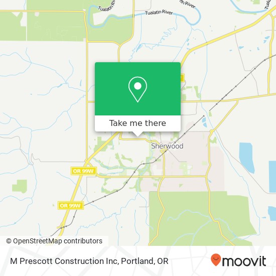 M Prescott Construction Inc map