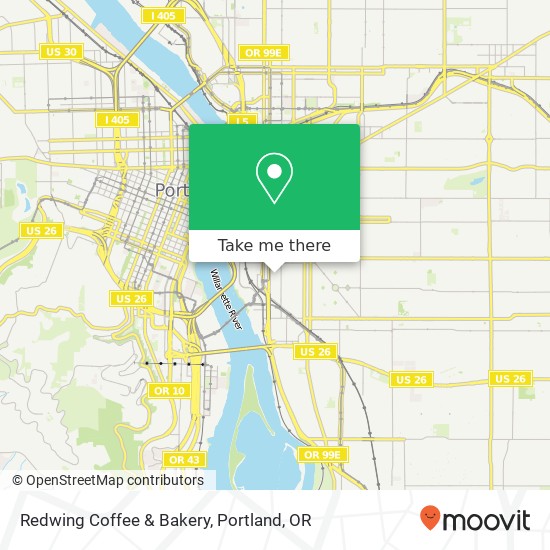 Mapa de Redwing Coffee & Bakery