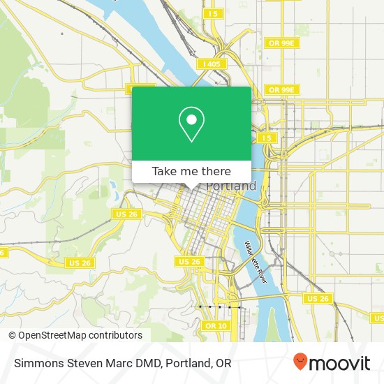 Mapa de Simmons Steven Marc DMD