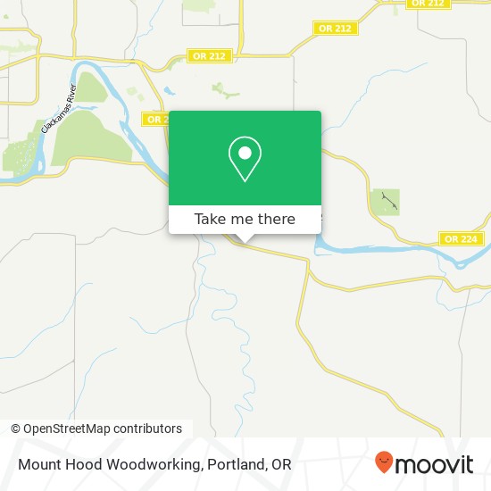 Mount Hood Woodworking map