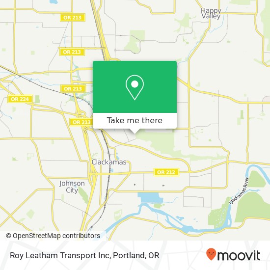 Roy Leatham Transport Inc map
