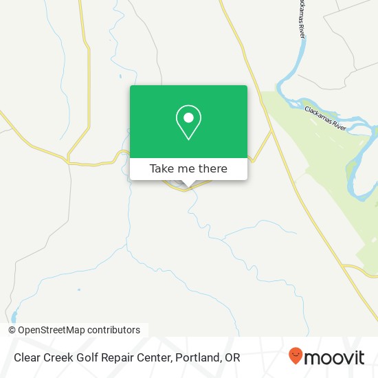 Clear Creek Golf Repair Center map