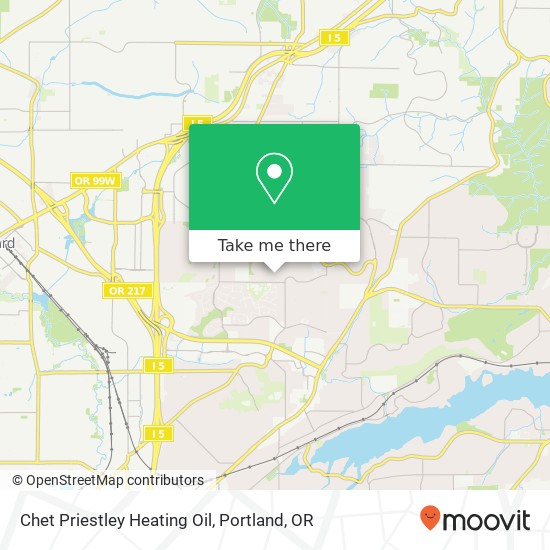 Mapa de Chet Priestley Heating Oil