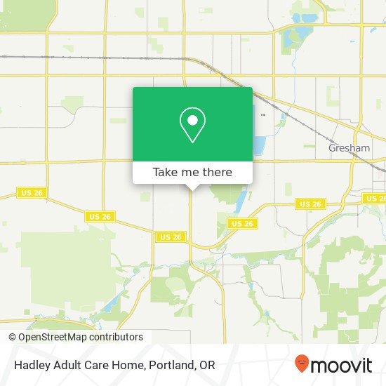 Hadley Adult Care Home map