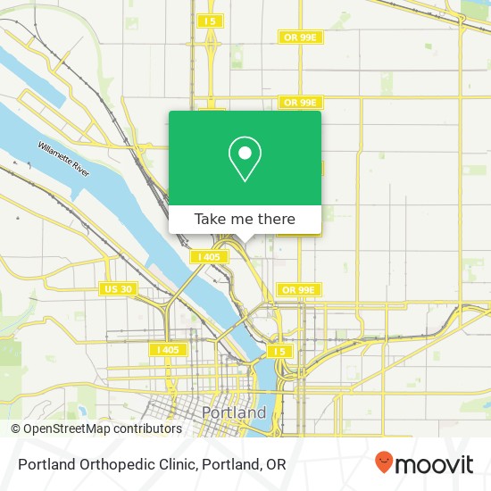Mapa de Portland Orthopedic Clinic