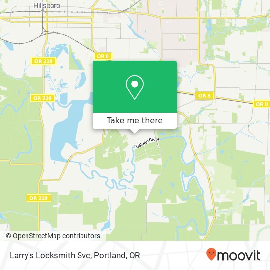 Larry's Locksmith Svc map