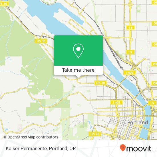 Kaiser Permanente map