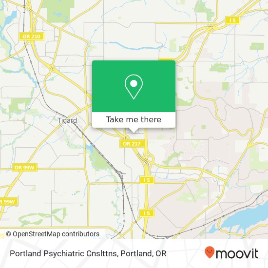 Mapa de Portland Psychiatric Cnslttns