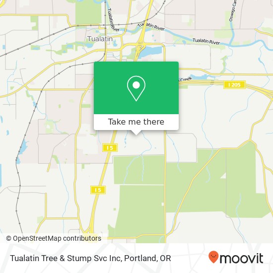Tualatin Tree & Stump Svc Inc map