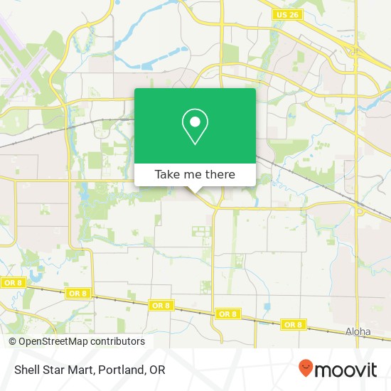 Mapa de Shell Star Mart