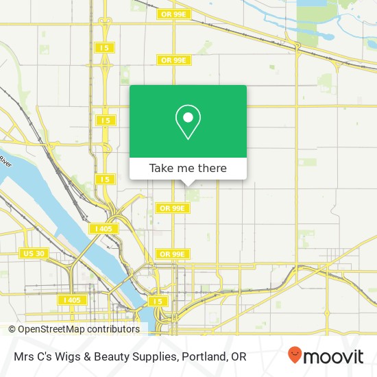 Mrs C's Wigs & Beauty Supplies map