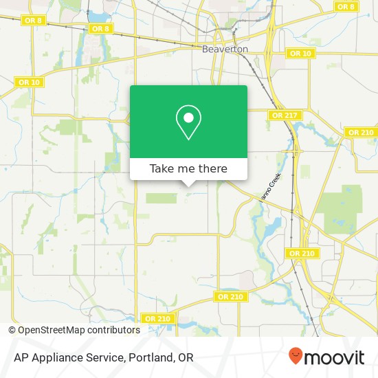Mapa de AP Appliance Service