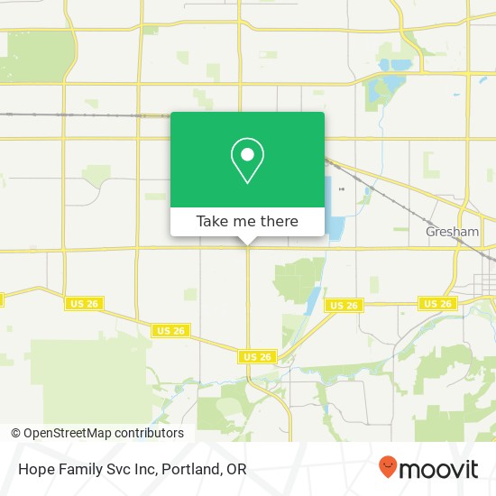 Hope Family Svc Inc map