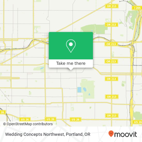 Mapa de Wedding Concepts Northwest
