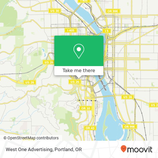 West One Advertising map