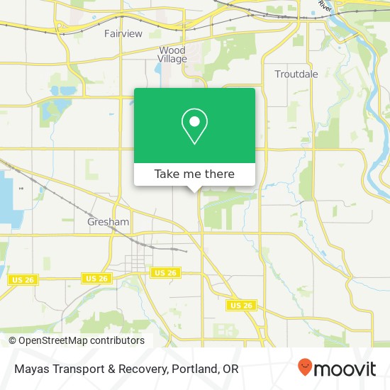 Mayas Transport & Recovery map