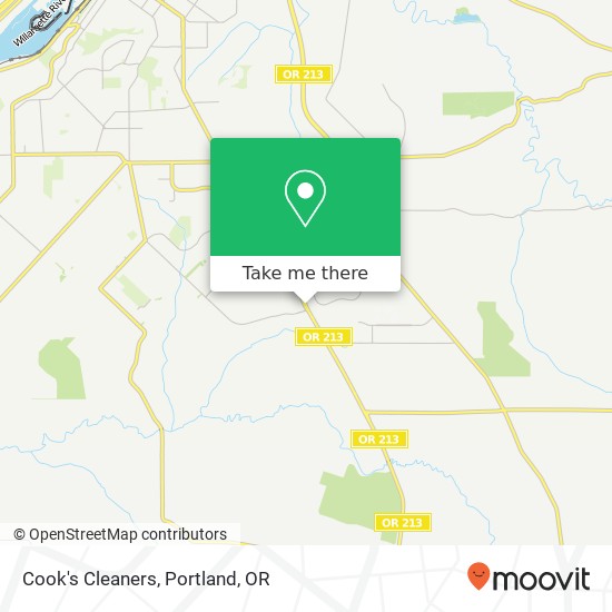 Cook's Cleaners map