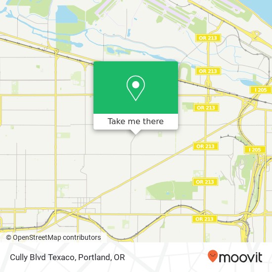 Cully Blvd Texaco map