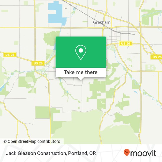 Jack Gleason Construction map