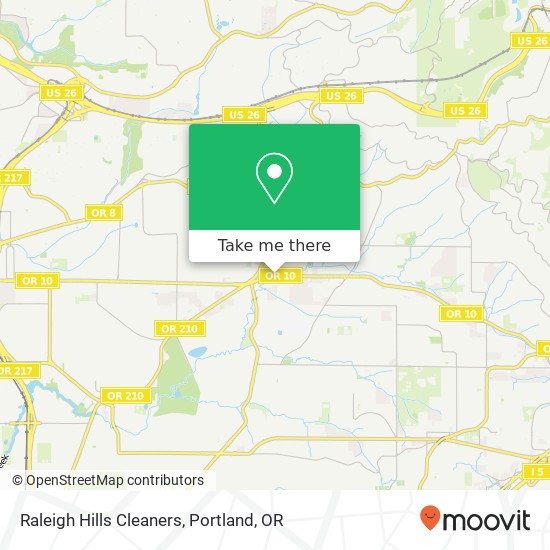 Mapa de Raleigh Hills Cleaners