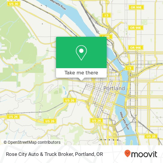 Rose City Auto & Truck Broker map