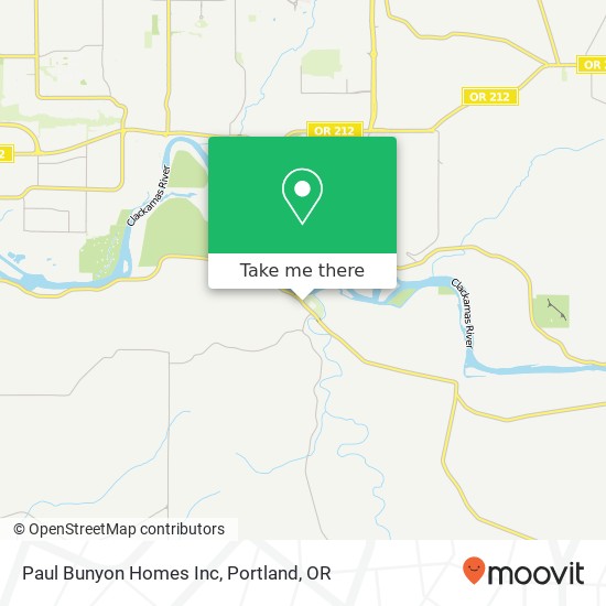 Mapa de Paul Bunyon Homes Inc