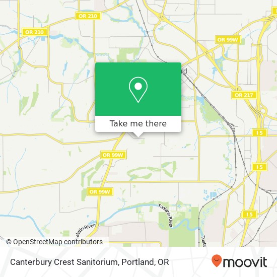 Canterbury Crest Sanitorium map