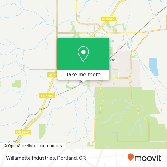 Willamette Industries map