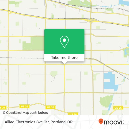 Allied Electronics Svc Ctr map