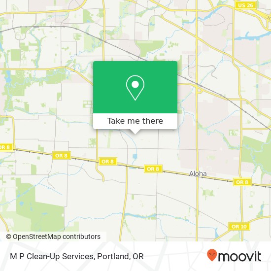 M P Clean-Up Services map