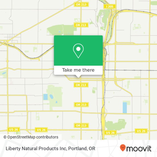 Mapa de Liberty Natural Products Inc