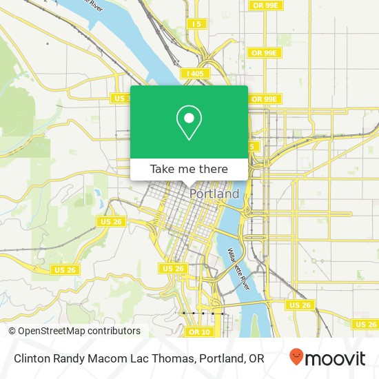 Mapa de Clinton Randy Macom Lac Thomas