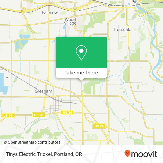 Tinys Electric Trickel map