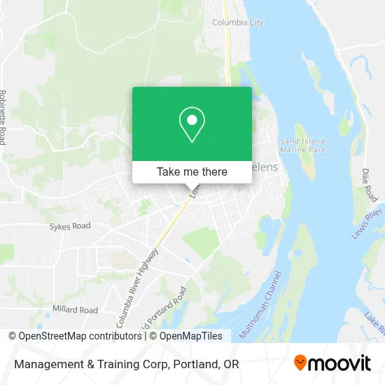 Management & Training Corp map