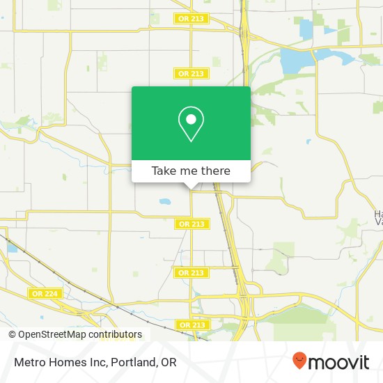 Metro Homes Inc map