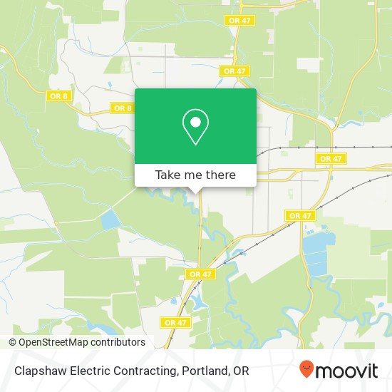 Clapshaw Electric Contracting map