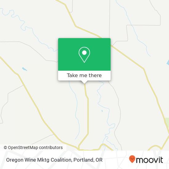Mapa de Oregon Wine Mktg Coalition