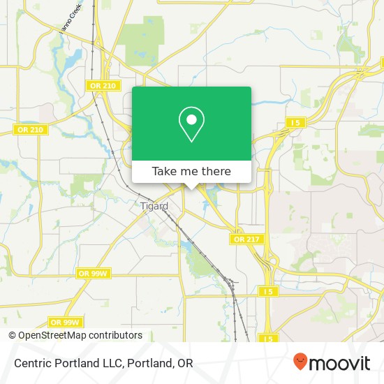 Mapa de Centric Portland LLC