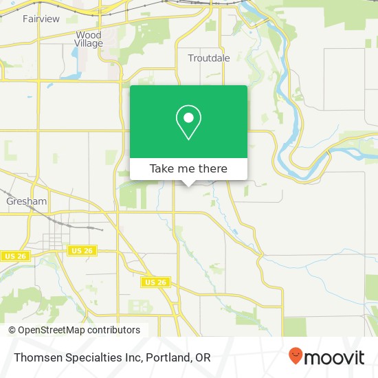 Thomsen Specialties Inc map