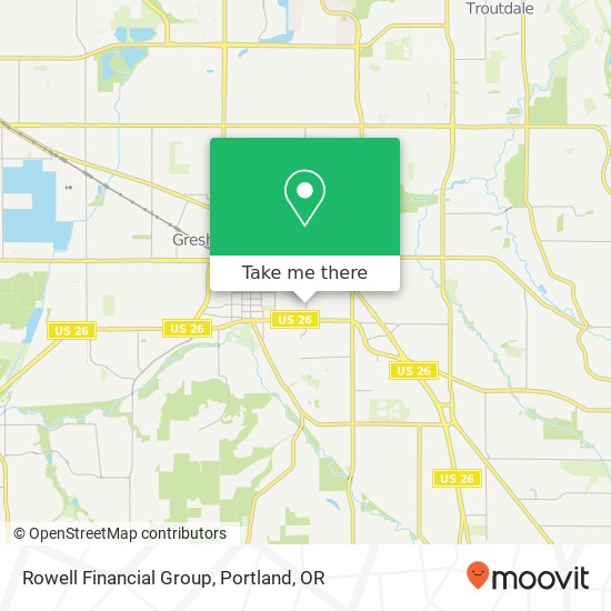 Mapa de Rowell Financial Group