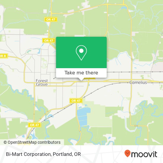 Bi-Mart Corporation map