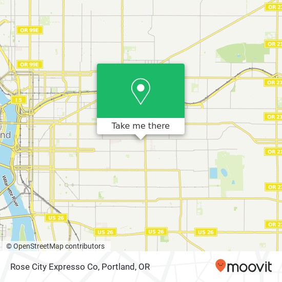 Rose City Expresso Co map