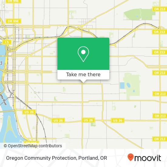 Mapa de Oregon Community Protection