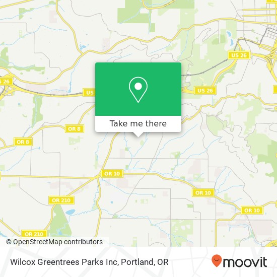 Mapa de Wilcox Greentrees Parks Inc