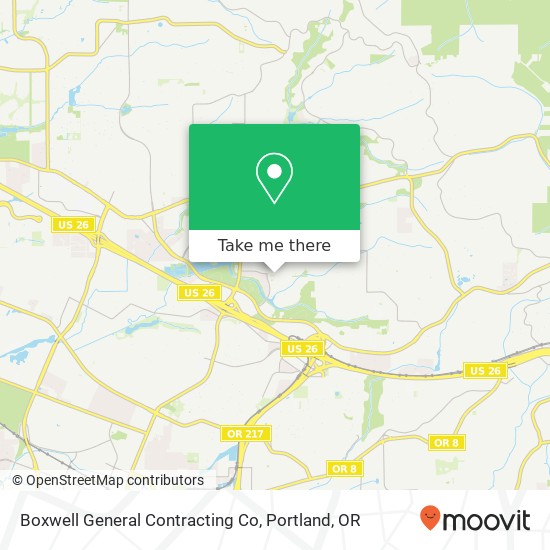 Boxwell General Contracting Co map