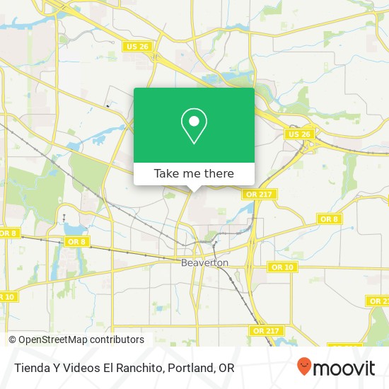 Mapa de Tienda Y Videos El Ranchito