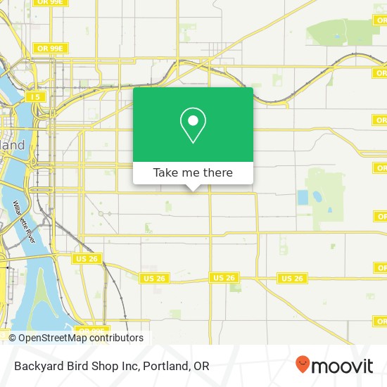 Backyard Bird Shop Inc map