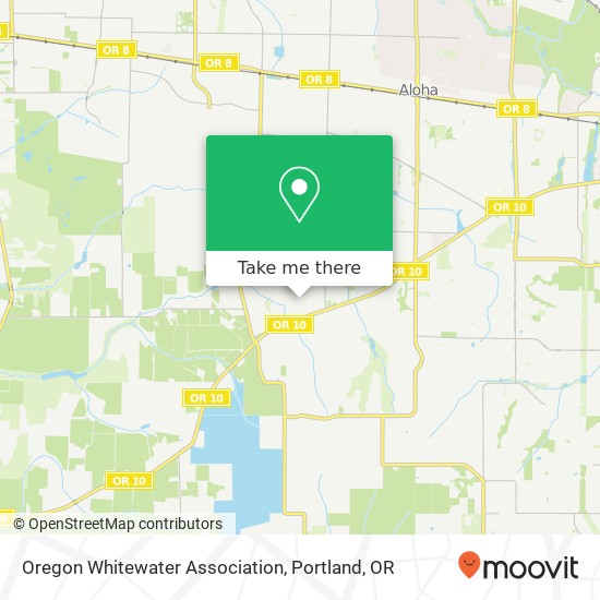 Oregon Whitewater Association map