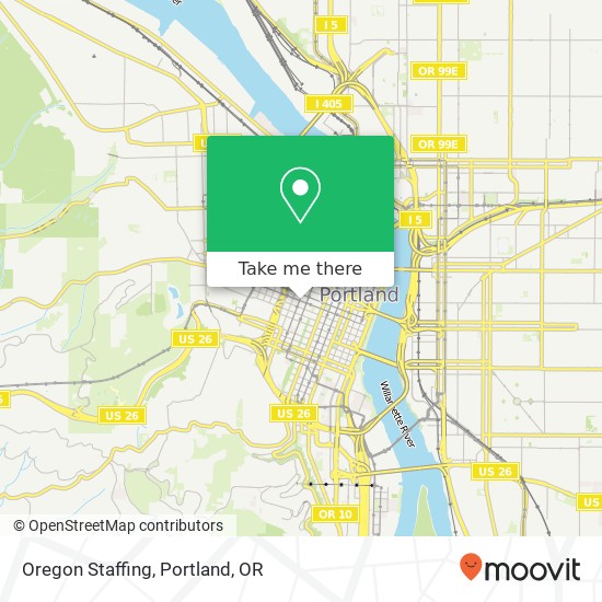 Mapa de Oregon Staffing