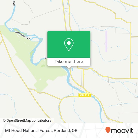 Mt Hood National Forest map